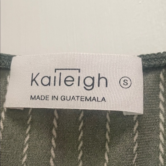 Kaileigh Green and White Striped Jumper - Picture 2 of 6